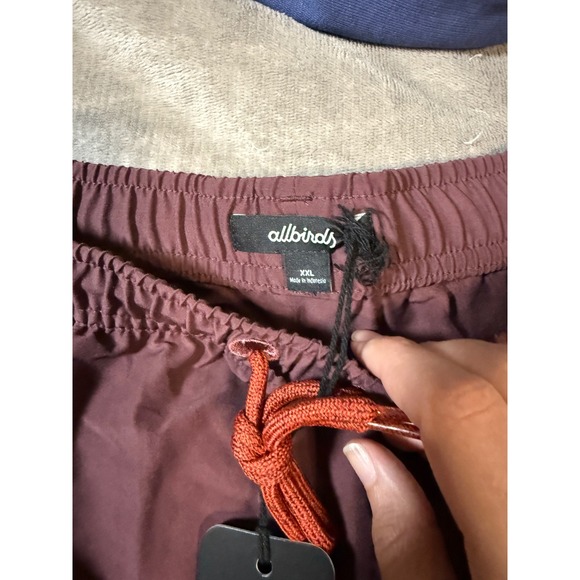 NWT allbirds Size XXL Men Natural Run Shorts Maroon Red Athletic Gym Training 7" - Picture 3 of 9